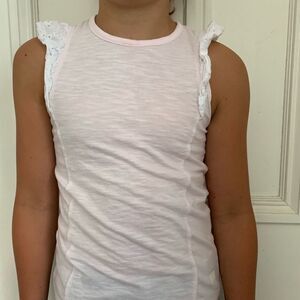 Seven for all Mankind pink lace Tank size 7 medium